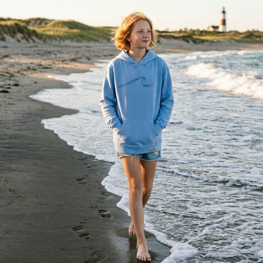 Youth Wave Pullover in Blue