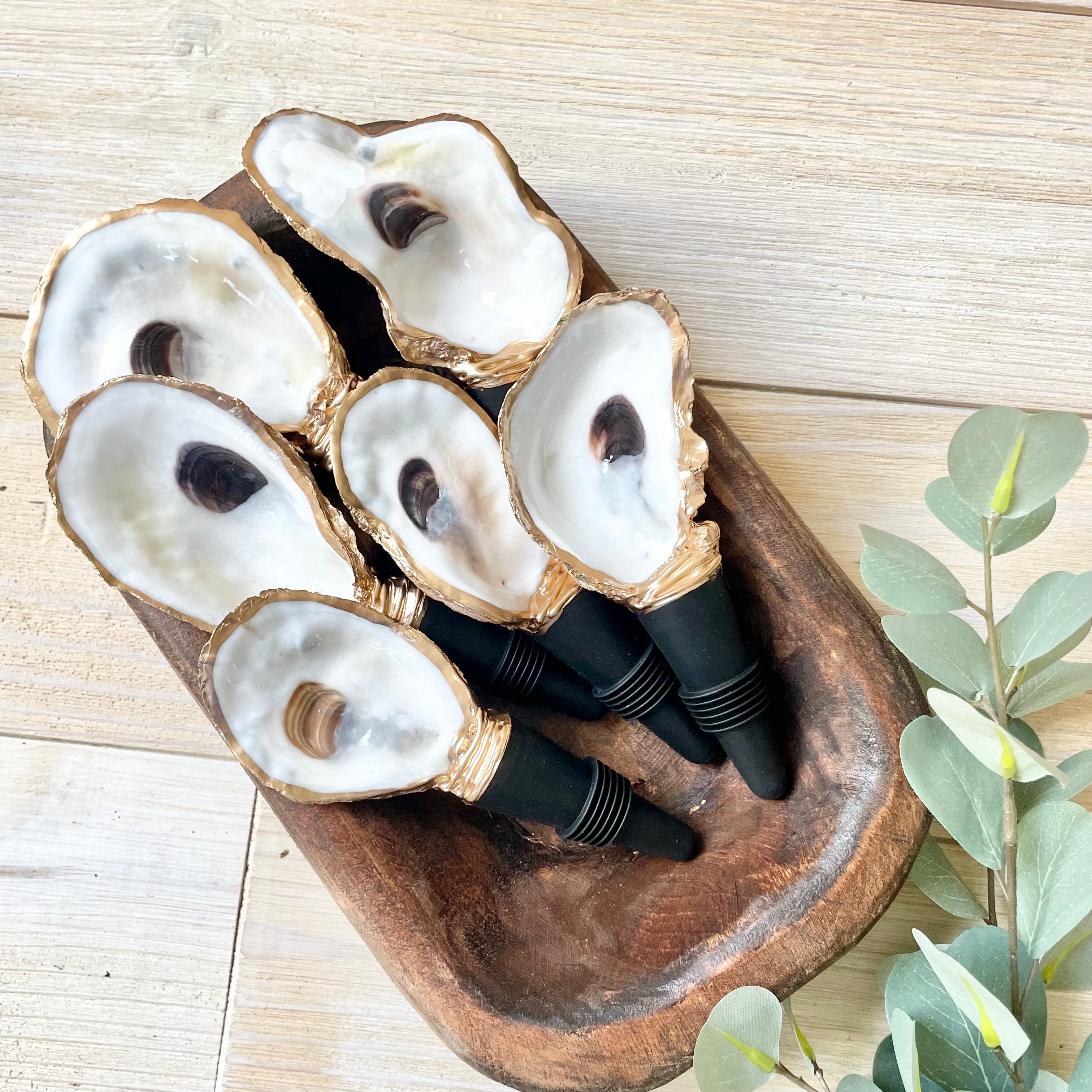 Oyster Shell Wine Stoppers