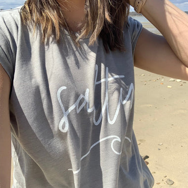 Salty Rolled Cuff Tee
