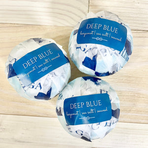 Deep Blue Beluga Bath Co. Bath Bomb