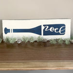 Noel Boat Oar Coastal Wooden Sign