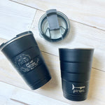 Saltwater Pirani Tumbler- Black