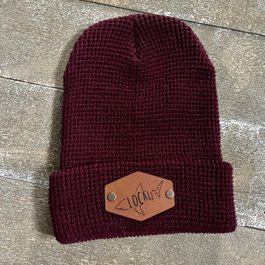 Local Shark Patch Waffle Knit Beanie