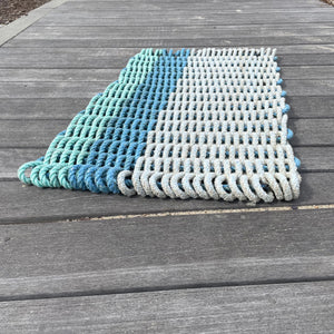 Upcycled Lobster Rope Mat- Shoreline