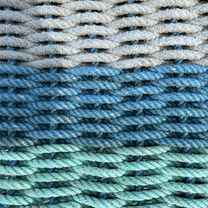 Upcycled Lobster Rope Mat- Shoreline