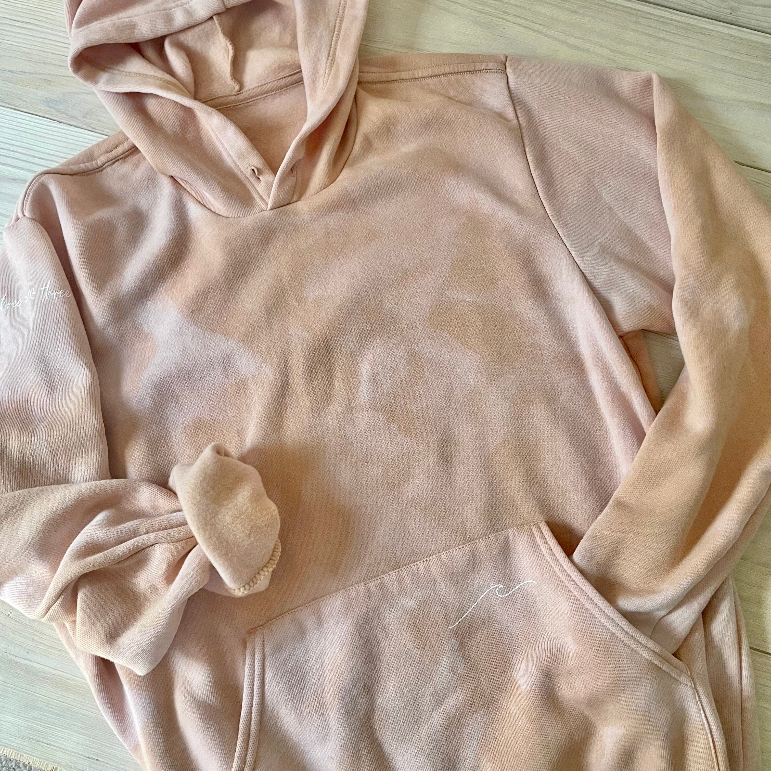 Bleach Dyed Wave Hoodie