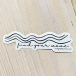 find your wave sticker