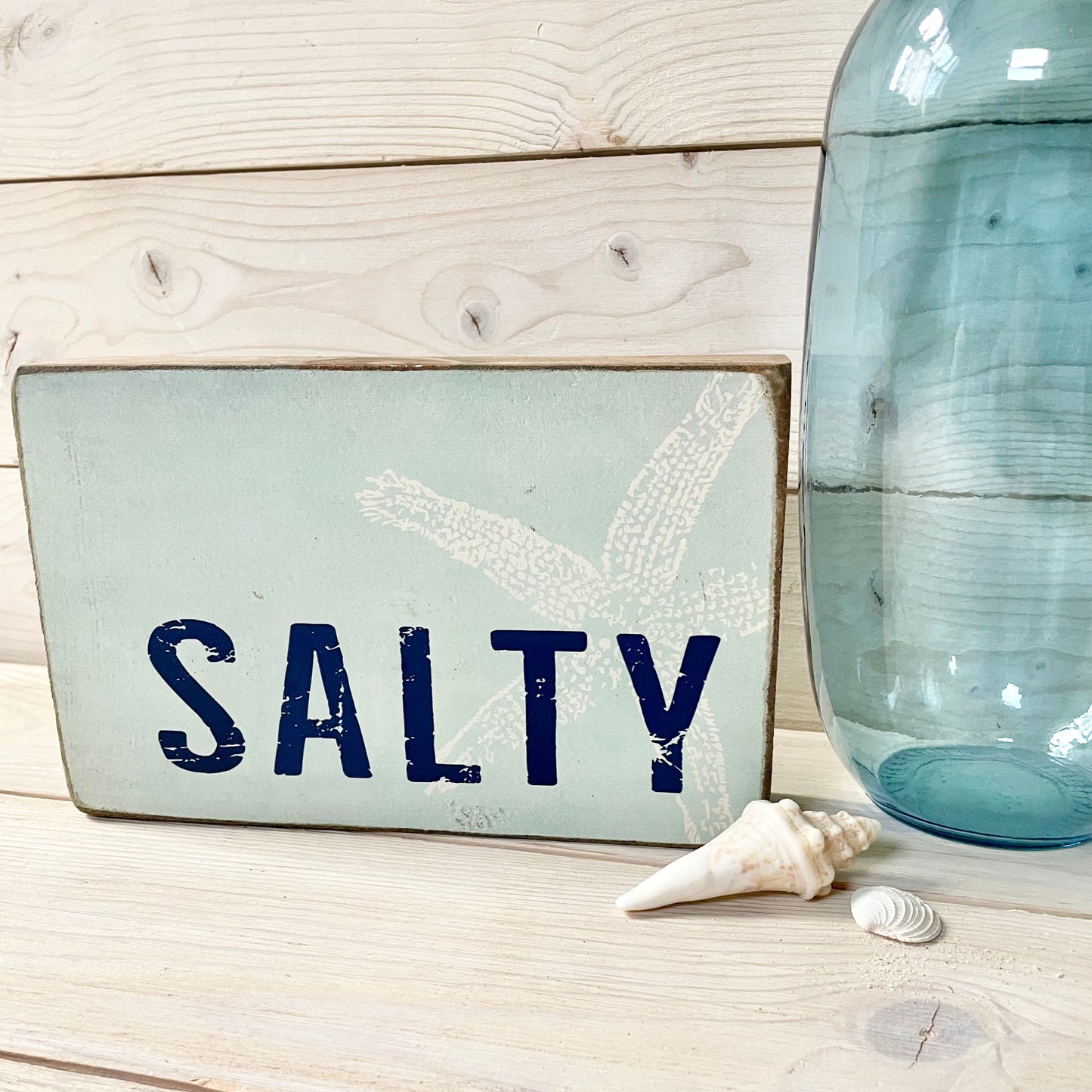 Salty Decorative Wooden Block