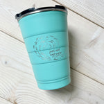 Saltwater Pirani Party Tumbler- Teal