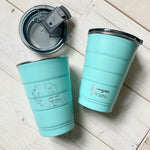 Saltwater Pirani Party Tumbler- Teal