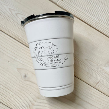 Saltwater Pirani Tumbler- White