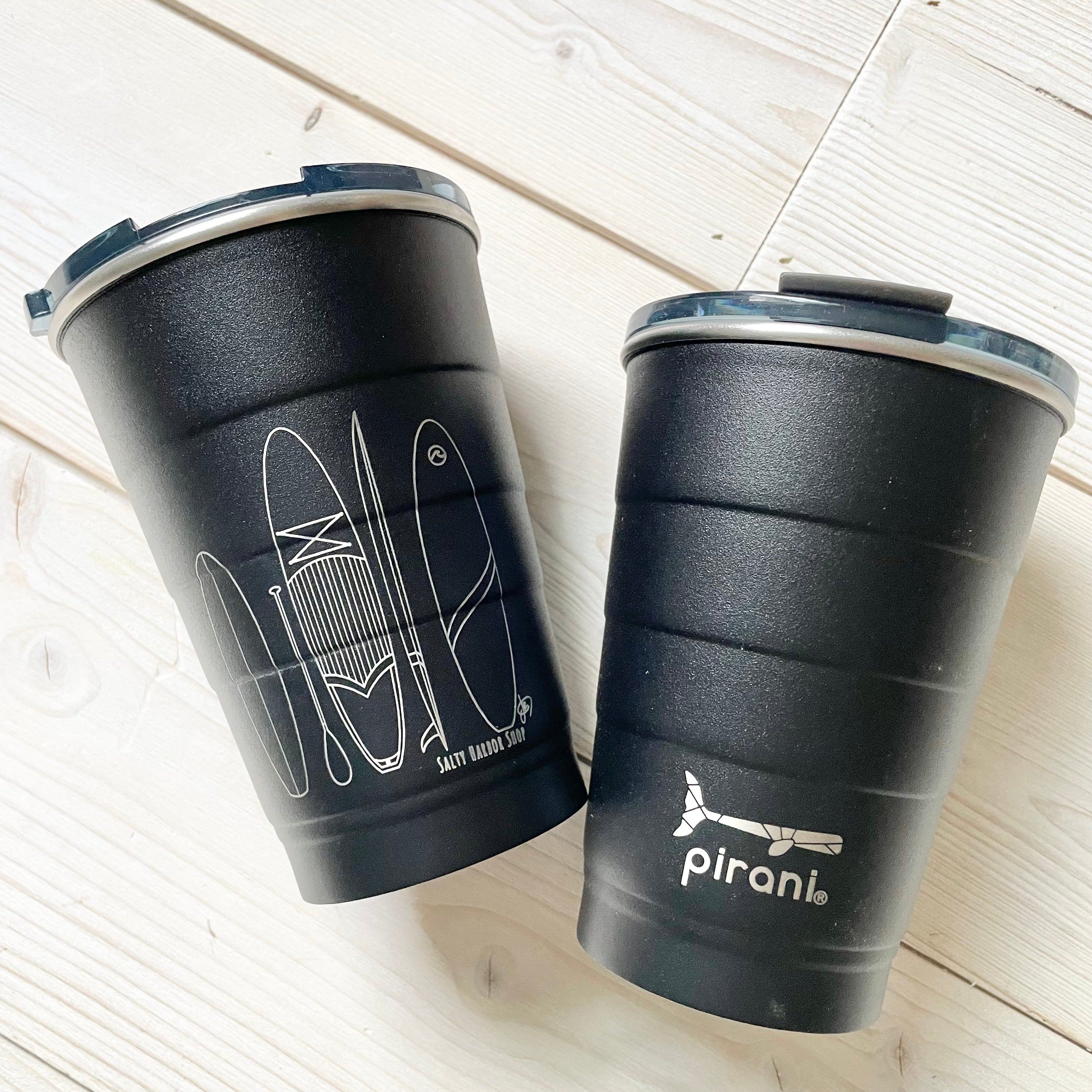 Surfboard Pirani Party Tumbler- Black