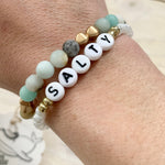 Salty Matte Amazonite Mini Stack