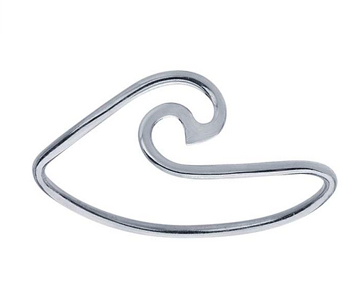 curled wave ring