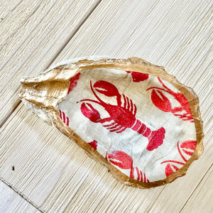 Oyster Shell Lobster Trinket Dish